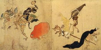 400px-Hyakki-Yagyo-Emaki_Tsukumogami_1